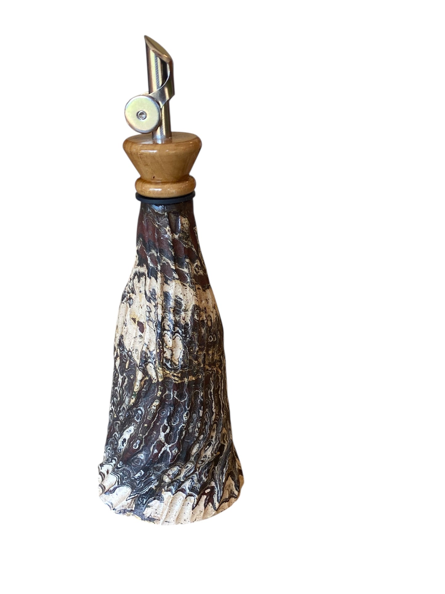 Ceramic Olive Oil Dispenser Bottle, Opaque Oil Cruet Protects Oil to Reduce Oxidation, Suitable for Storage Oil, Vinegar, & Other Liquids