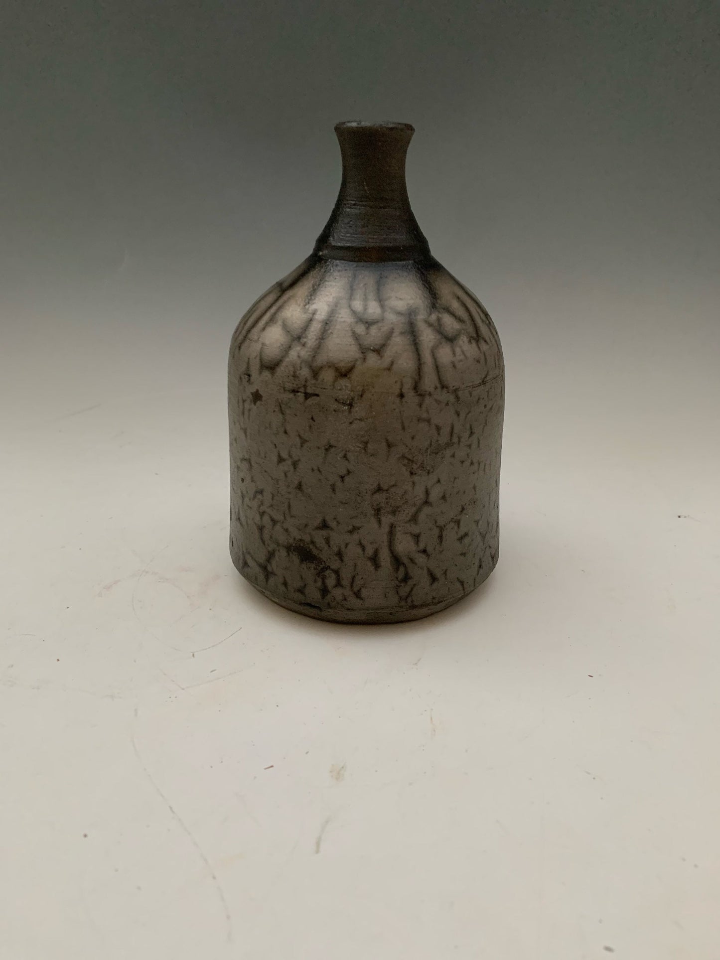Naked Taku Bud Vase - Black Pottery Flower Vase - Contemporary Ceramic Pottery Vase - Modern Bud Vases