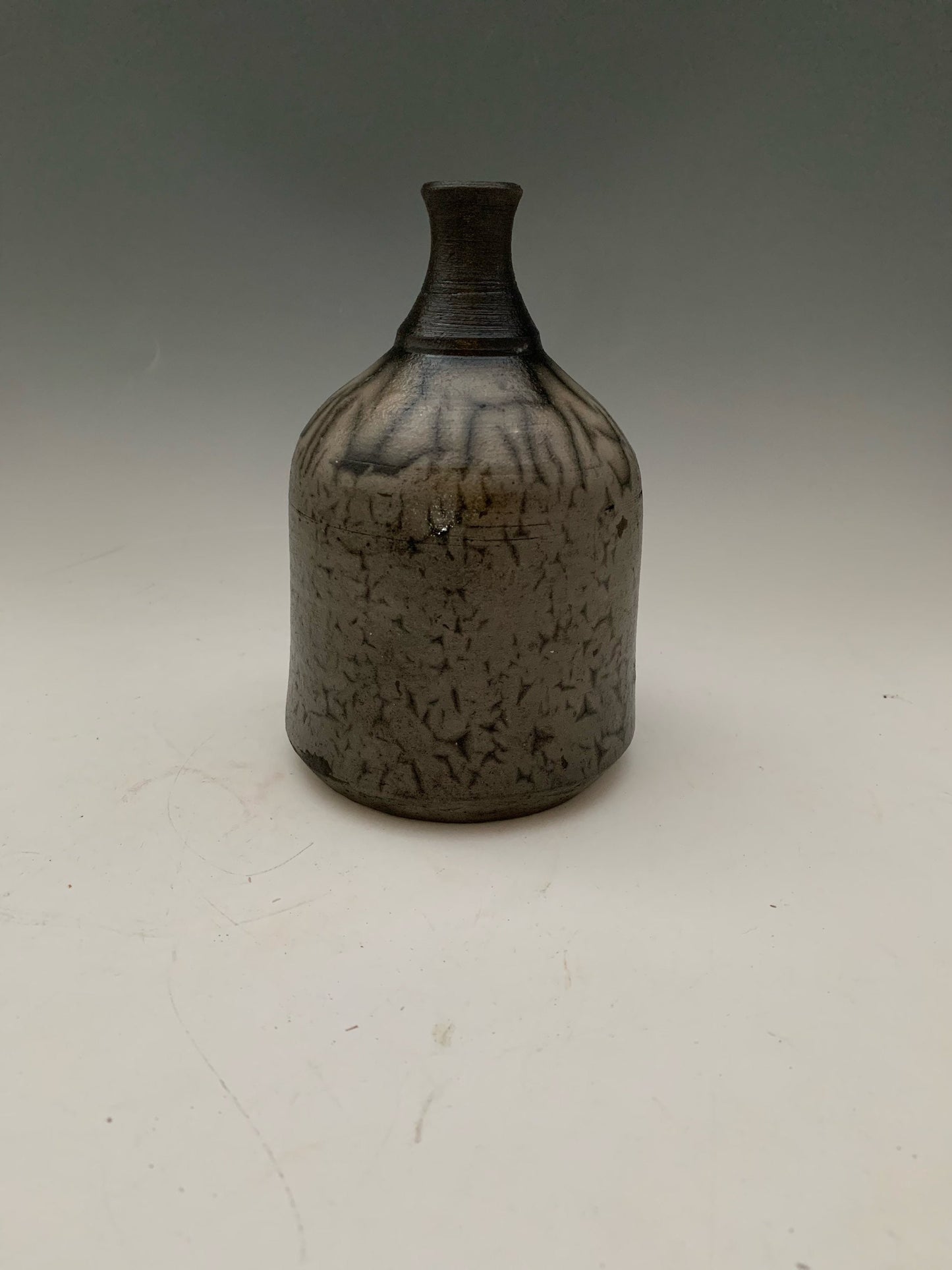 Naked Taku Bud Vase - Black Pottery Flower Vase - Contemporary Ceramic Pottery Vase - Modern Bud Vases