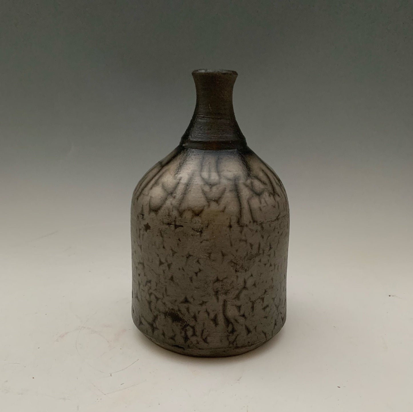 Naked Taku Bud Vase - Black Pottery Flower Vase - Contemporary Ceramic Pottery Vase - Modern Bud Vases