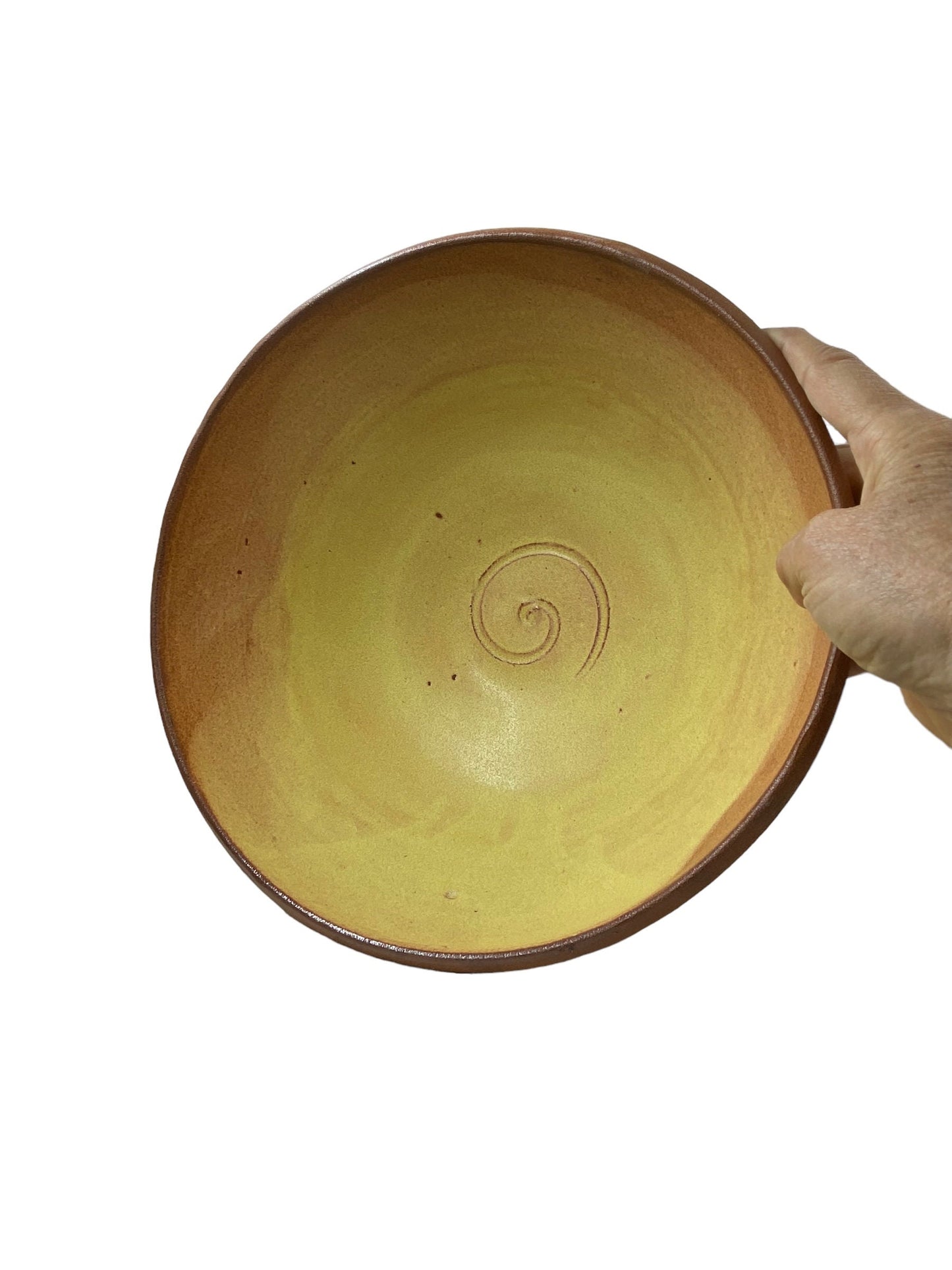 Red Stoneware Clay Large Serving Bowl