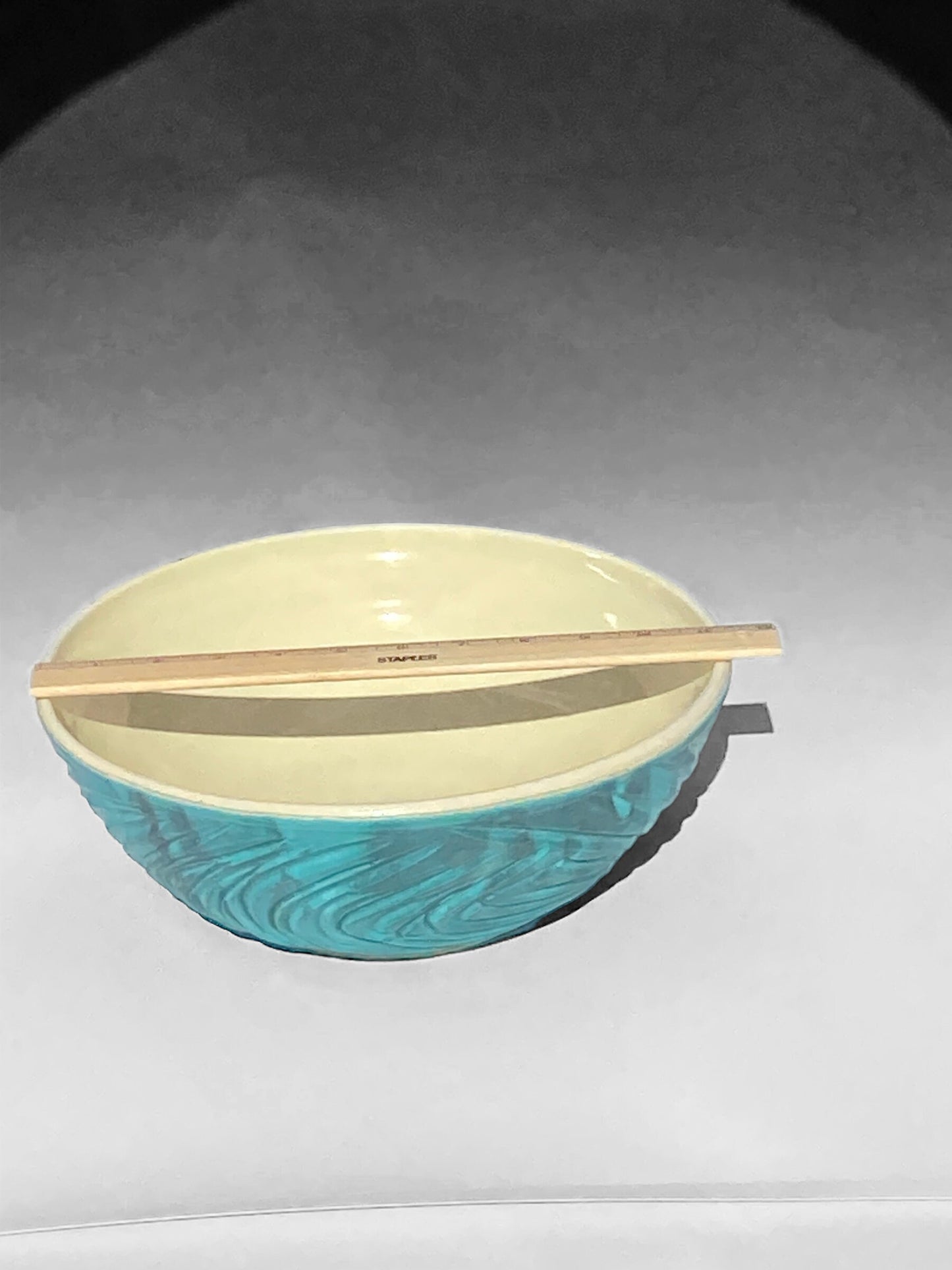Agateware Large Handmade Pottery Bowl - Sage Salad Bowl - Marble Serving Bowl - Stoneware Serving Bowl - Large Ceramic Pottery Bowl