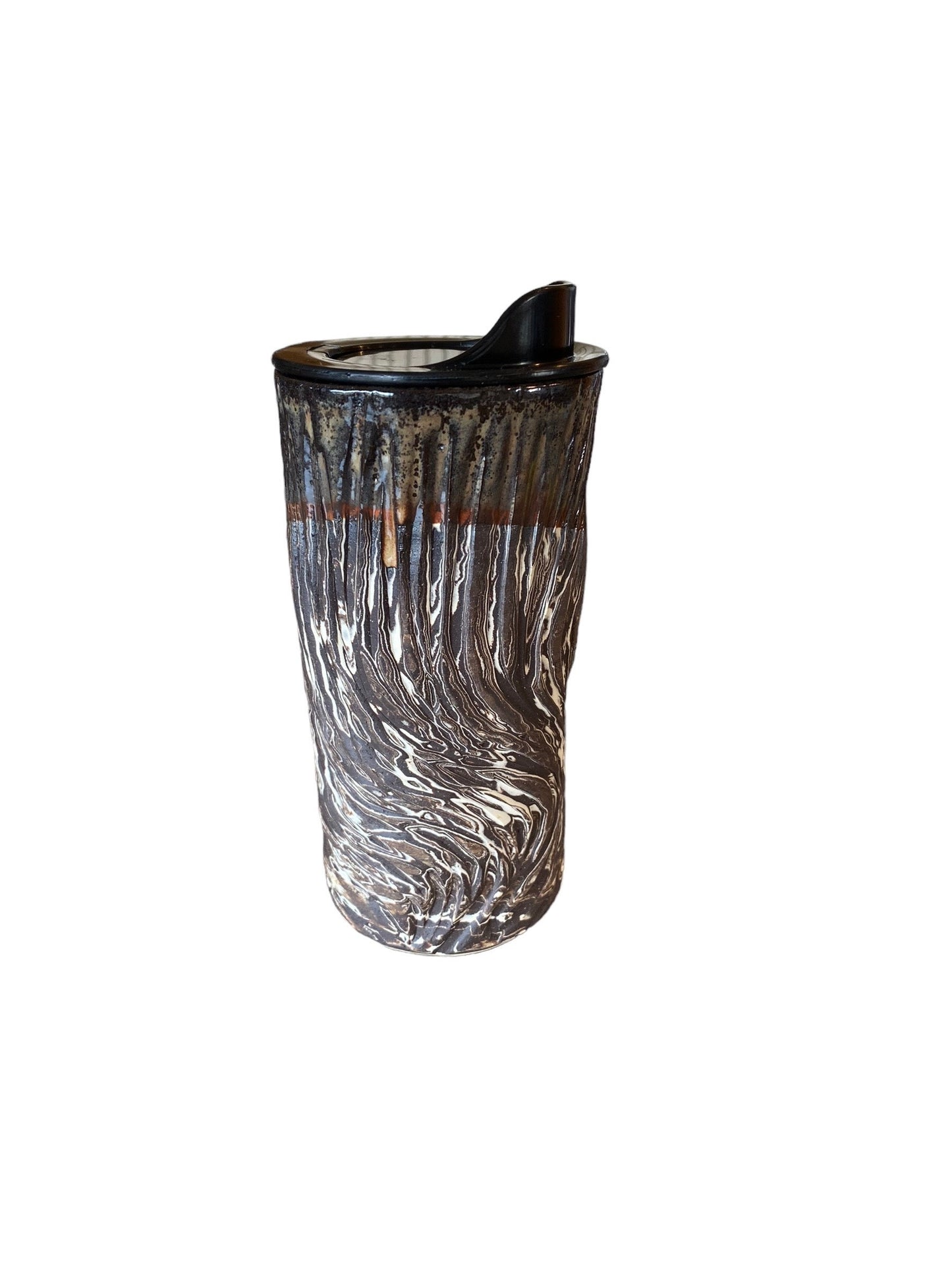Handmade Travel Mug - Agateware - Travel Coffee Cup - Travel Mug - Pottery Mug - Coffee Mug