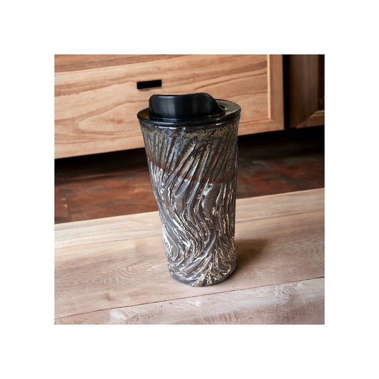Handmade Travel Mug - Agateware -  Travel Coffee Cup -  Travel Mug - Pottery Mug - Coffee Mug