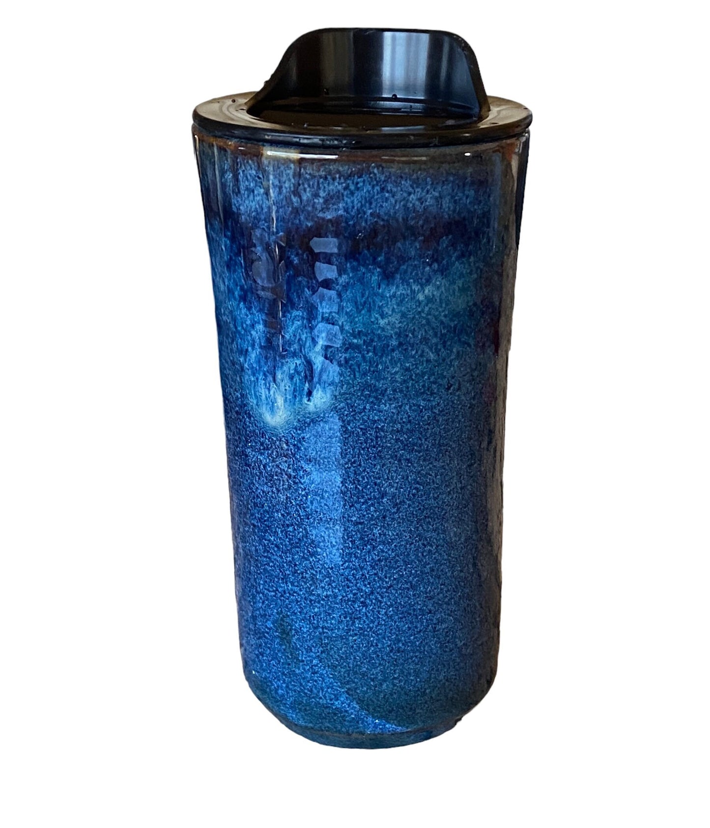 Handmade 16-Ounce Waterfall Blue Travel Mug - Empowerment Embodied with the Word "Vote" - Stylish and Meaningful Travel Companion
