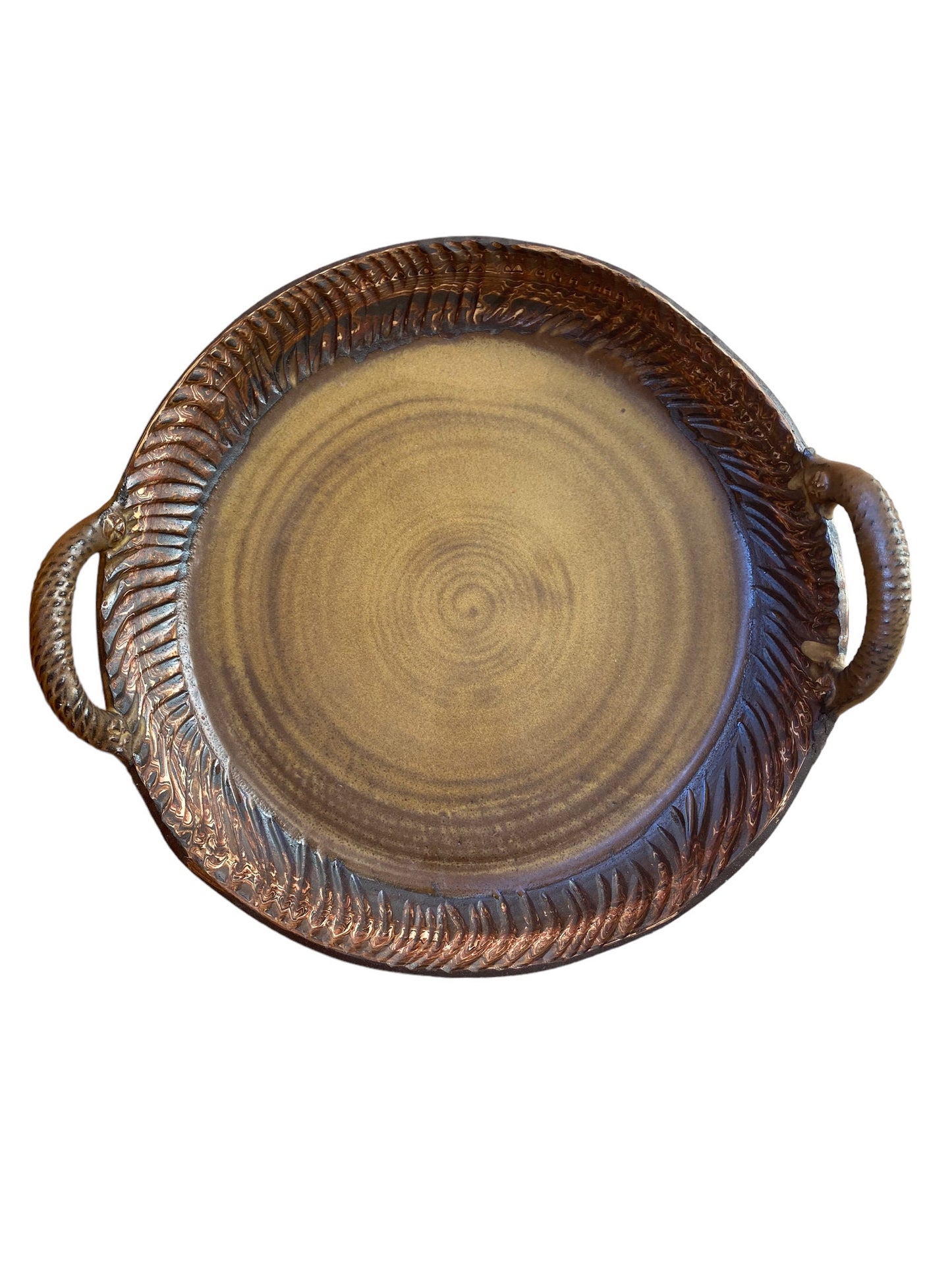 Handcrafted Agateware Clay Tea Tray: Unique Artisanal Serving Dish for Sushi, Appetizers, and More