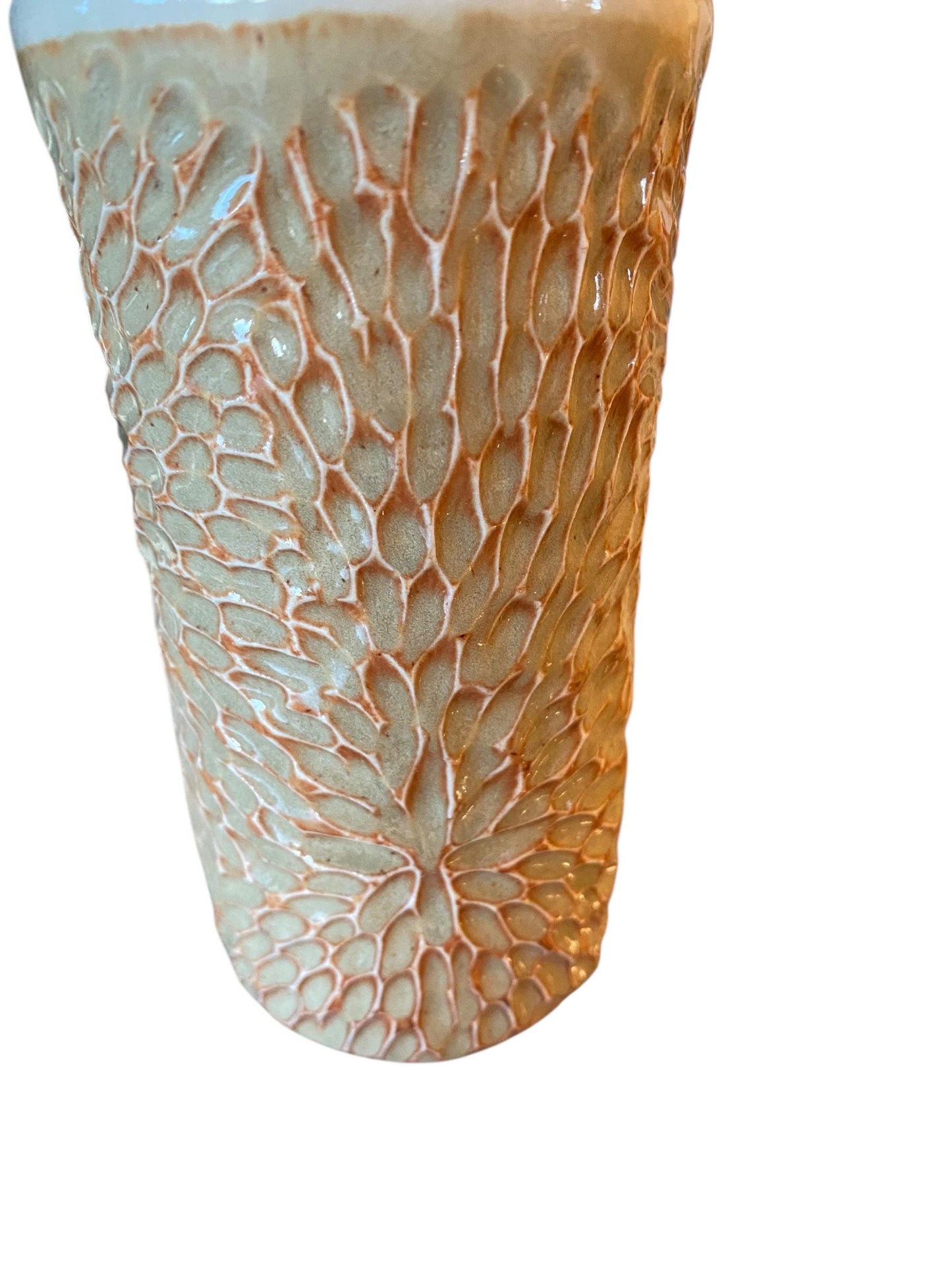 Handmade Antique Cream Travel Mug - Porcelain -  To Go Cup -  Travel Mug - Pottery Mug -  Mug