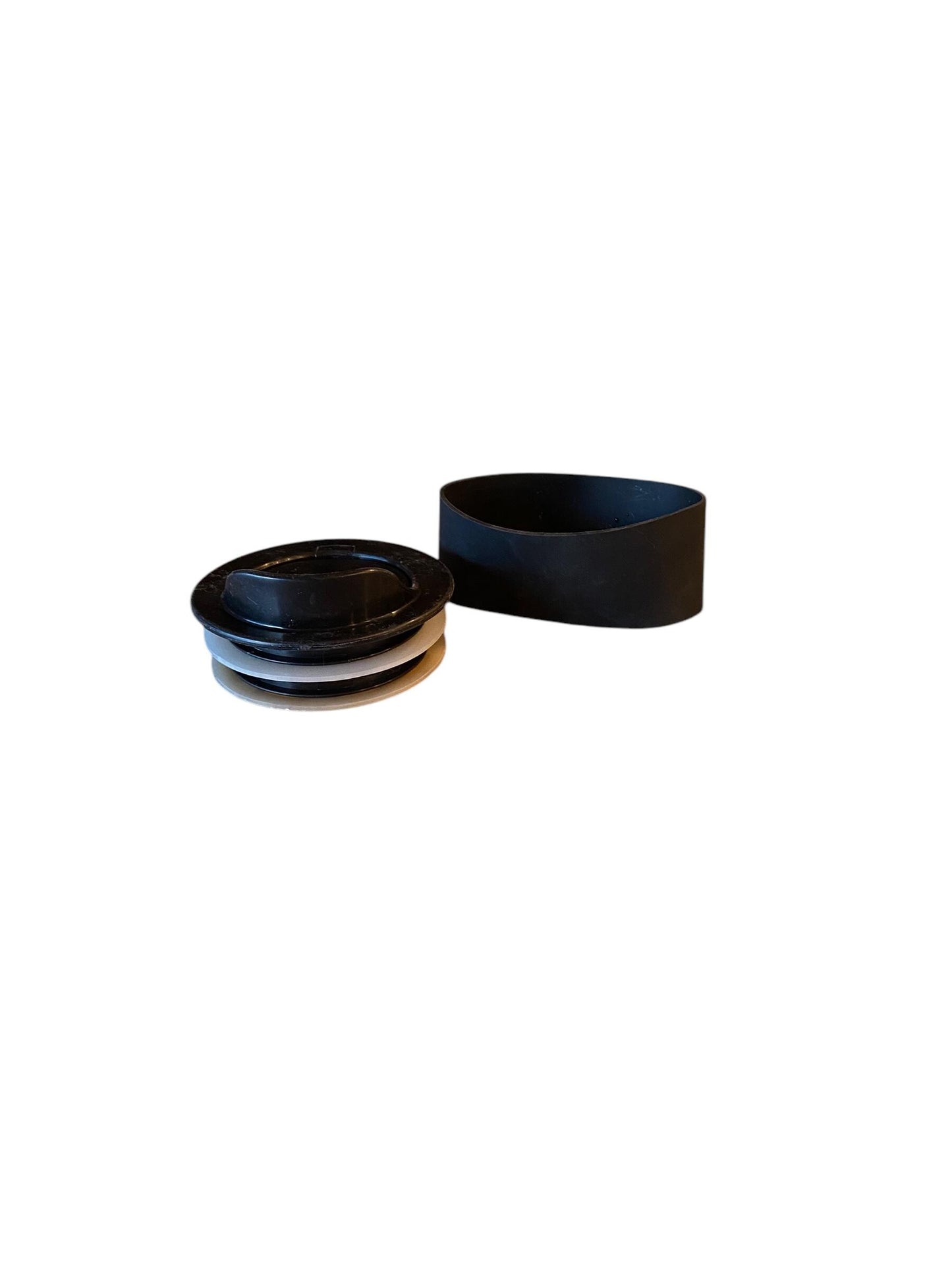 Handmade Purple Black Porcelain Travel Mug with Lid - Coffee Commuter Cup Pottery Ceramic Gift