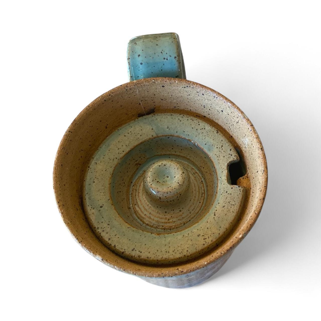 Handmade Trout Themed Ceramic Travel Mug – 16 oz Stoneware Tumbler with Locking Ceramic Lid