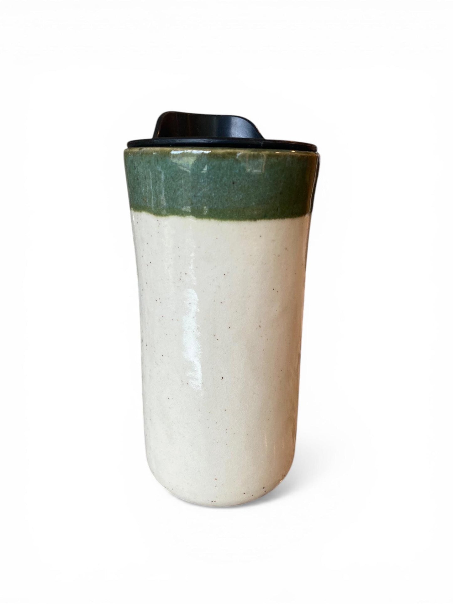 Handmade Hand-Painted Bigfoot Travel Mug- Pottery Mug - Coffee Mug