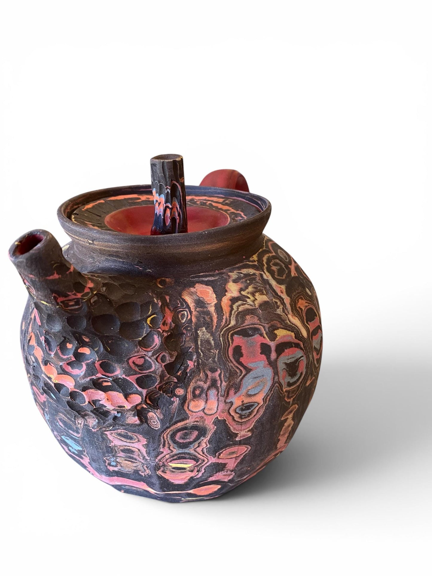 Artisan Stoneware Teapot (6 Cup Capacity) - Handcrafted Ceramic Tea Pot for Brewing, Serving