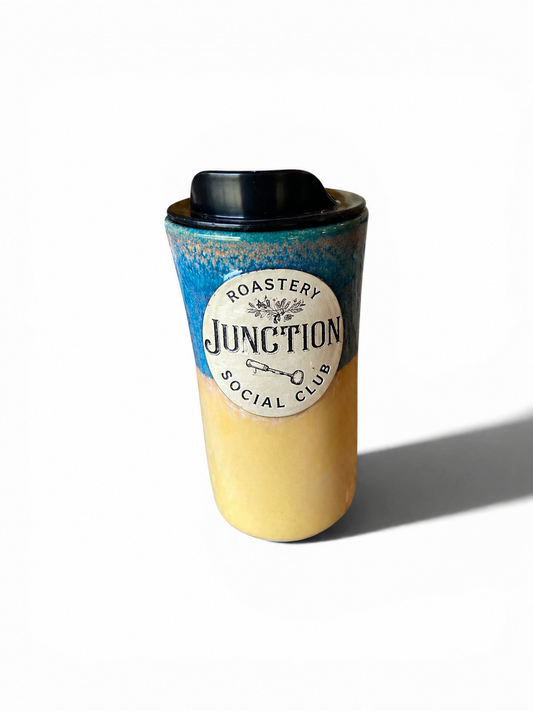Branded Waterfall/Butter 16 Ounce Wholesale Travel Mug