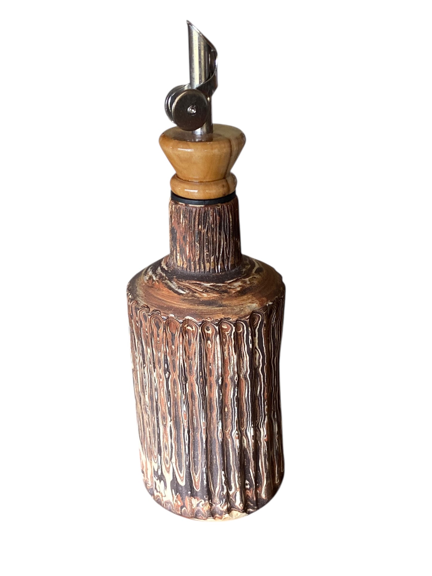 Ceramic Olive Oil Dispenser Bottle, Opaque Oil Cruet Protects Oil to Reduce Oxidation, Suitable for Storage Oil, Vinegar, & Other Liquids