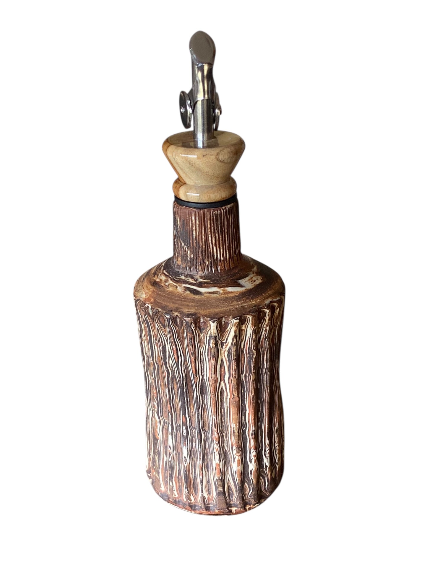 Ceramic Olive Oil Dispenser Bottle, Opaque Oil Cruet Protects Oil to Reduce Oxidation, Suitable for Storage Oil, Vinegar, & Other Liquids