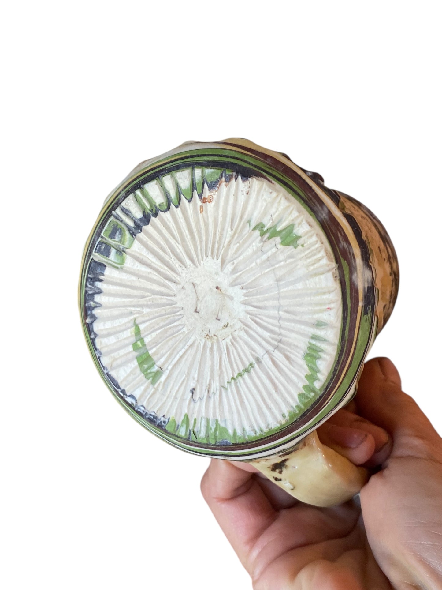 Fluted Porcelain Mug – Swirled Colored Clays with Japanese Neriage, Hand-Carved, Satin-Smooth Unglazed Pottery