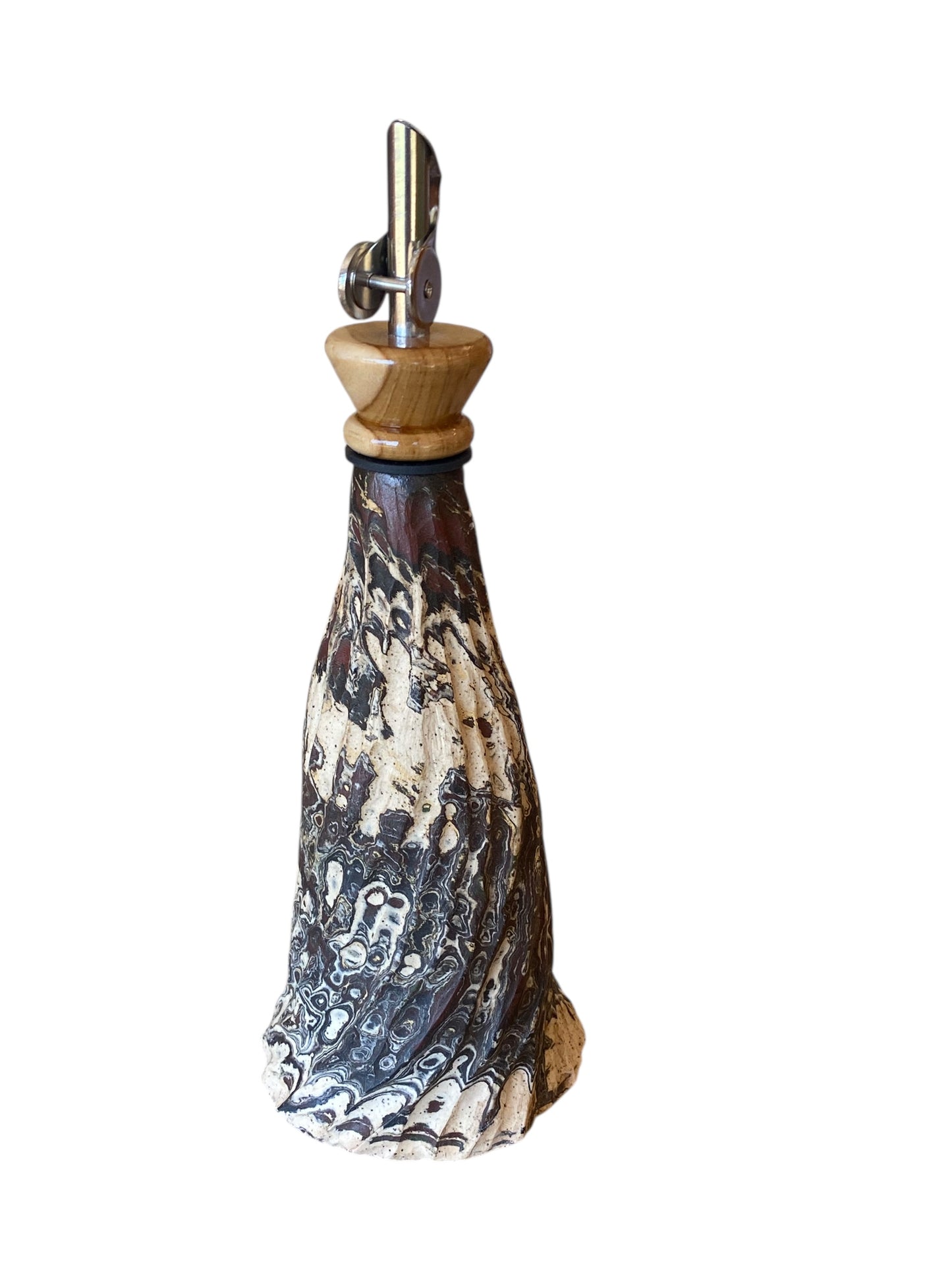Ceramic Olive Oil Dispenser Bottle, Opaque Oil Cruet Protects Oil to Reduce Oxidation, Suitable for Storage Oil, Vinegar, & Other Liquids