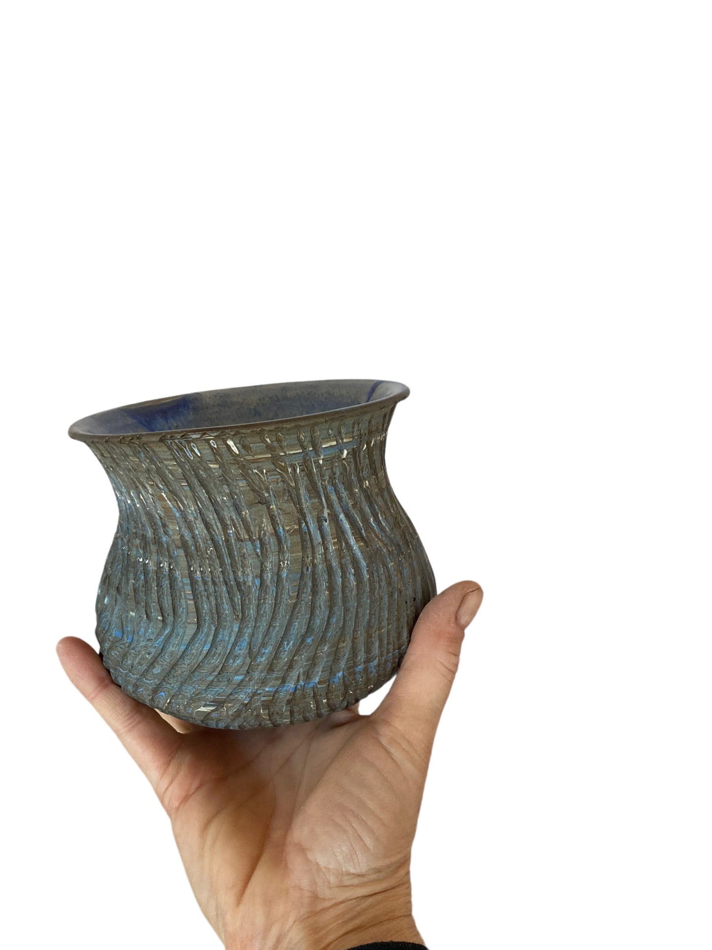 Agateware Pottery Vase - Pottery Flower Vase - Contemporary Ceramic Pottery Vase - Modern Vases