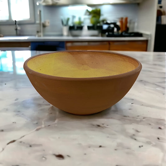Red Stoneware Clay Large Serving Bowl