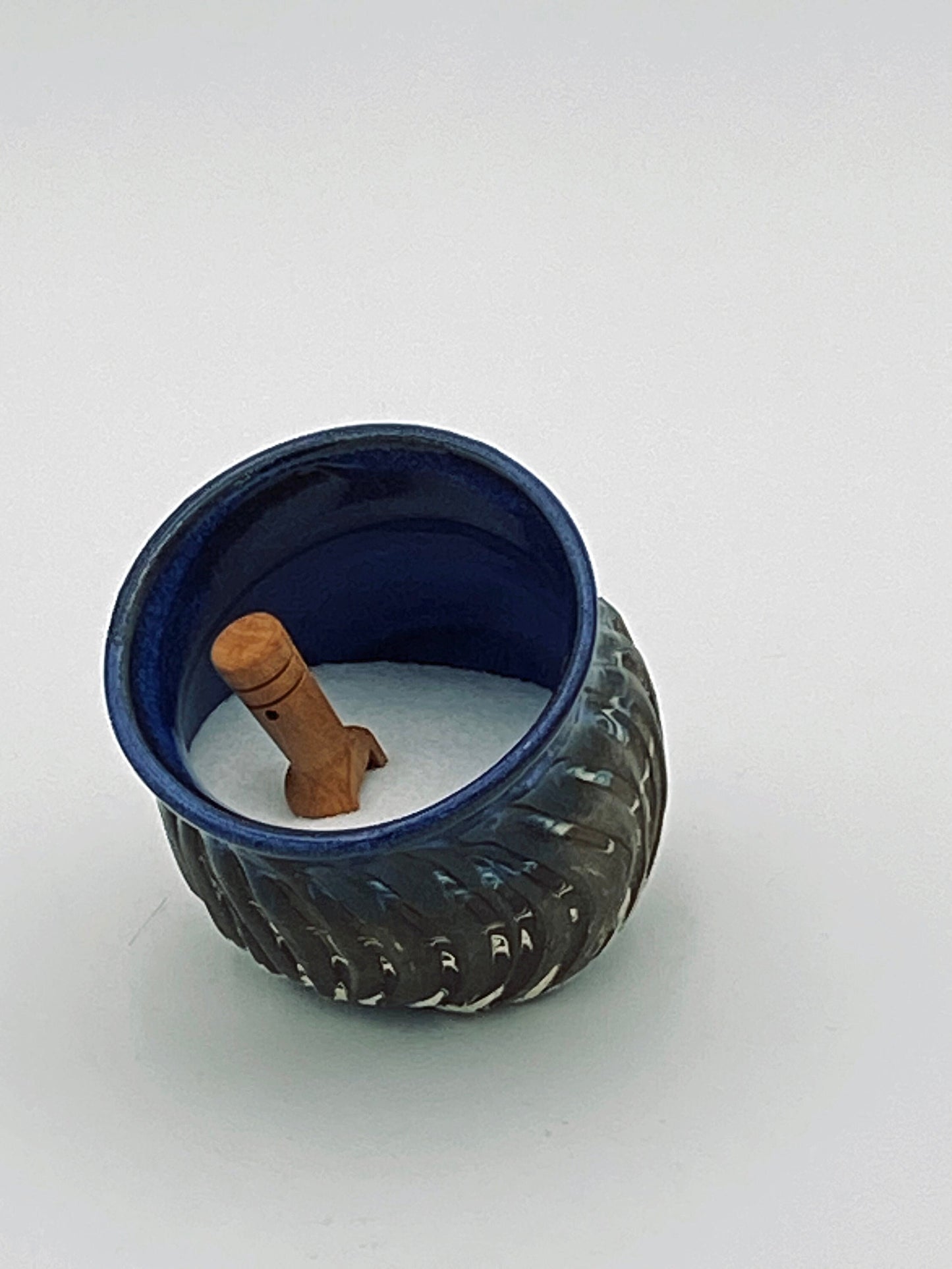 Salt Cellar with Salt Spoon - Ceramic Salt Cellar - White Salt Cellar - Handmade Salt Cellar - Salt Pig -  Pottery Salt Cellar