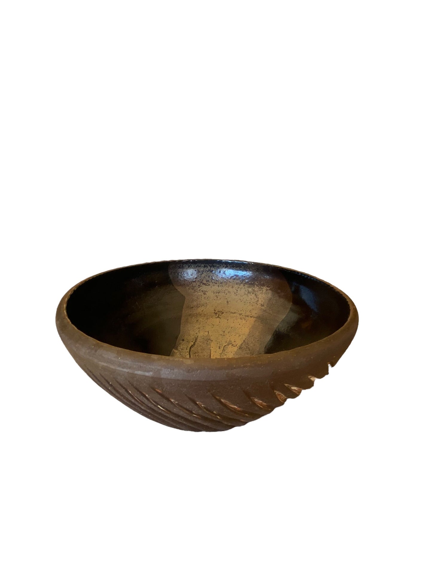 Black and Gray Agateware Nerikomi Medium Serving Bowl: Artisan Crafted Pottery for Stylish Entertaining