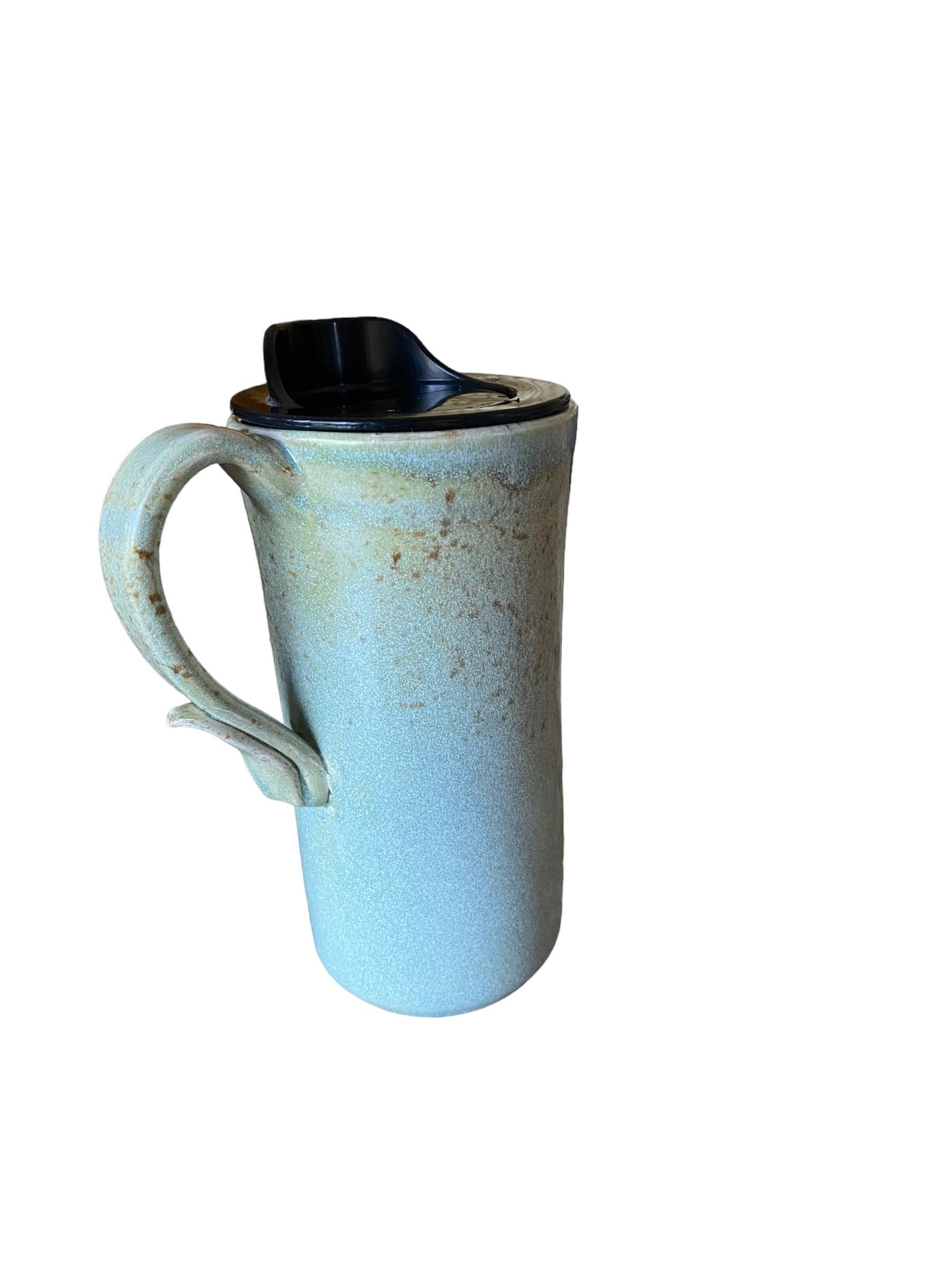 Handmade 16-Ounce Dragonfly Travel Mug