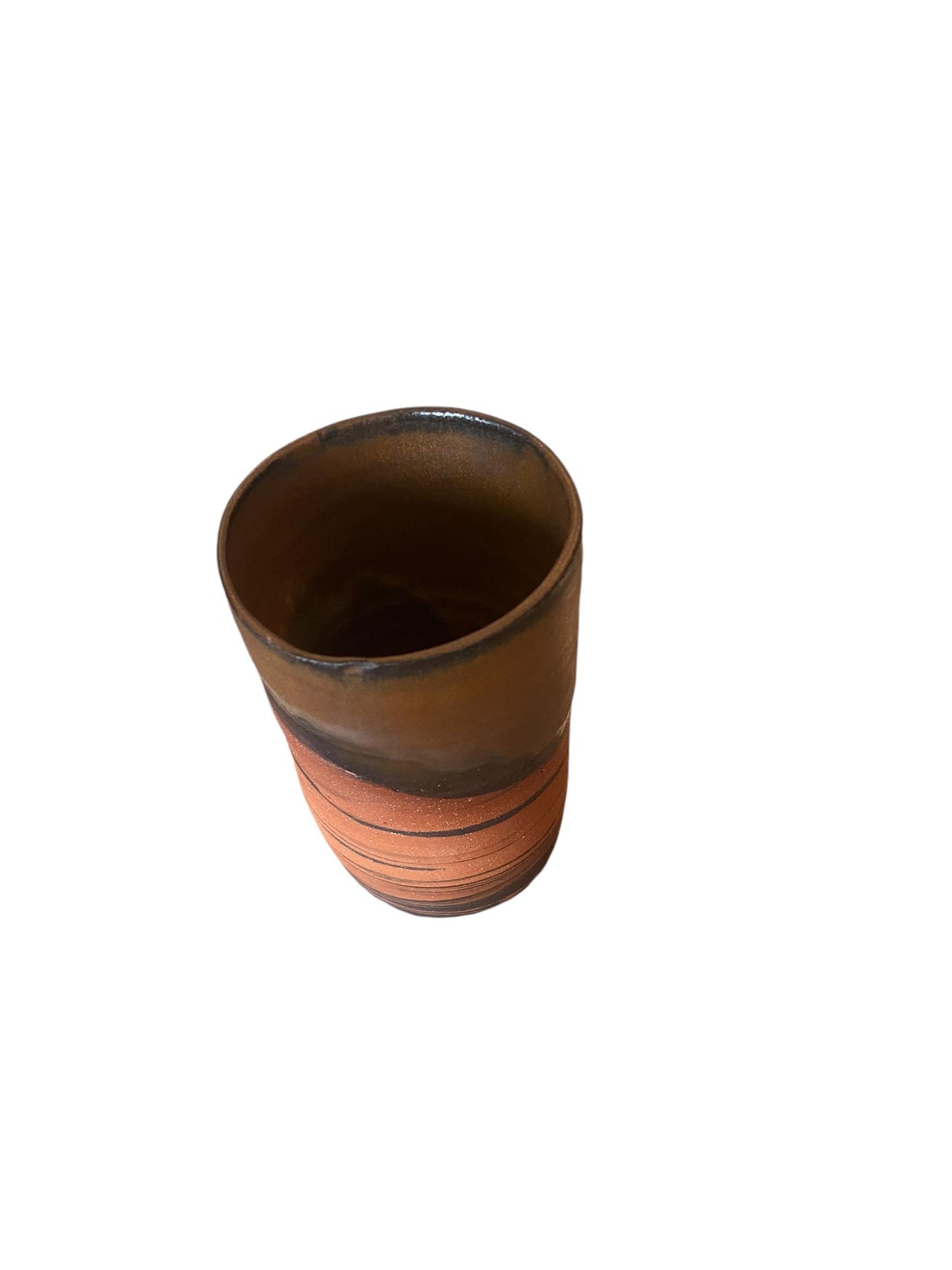 Agateware Whiskey Cup - Yunomi Cup - nerikomi Pottery