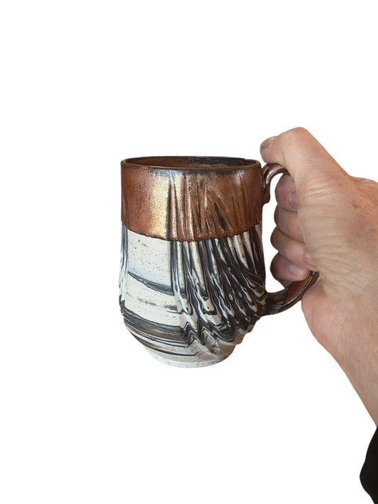 Handmade Agatware 14 Ounce Coffee Mug - Tea Mug (B24)