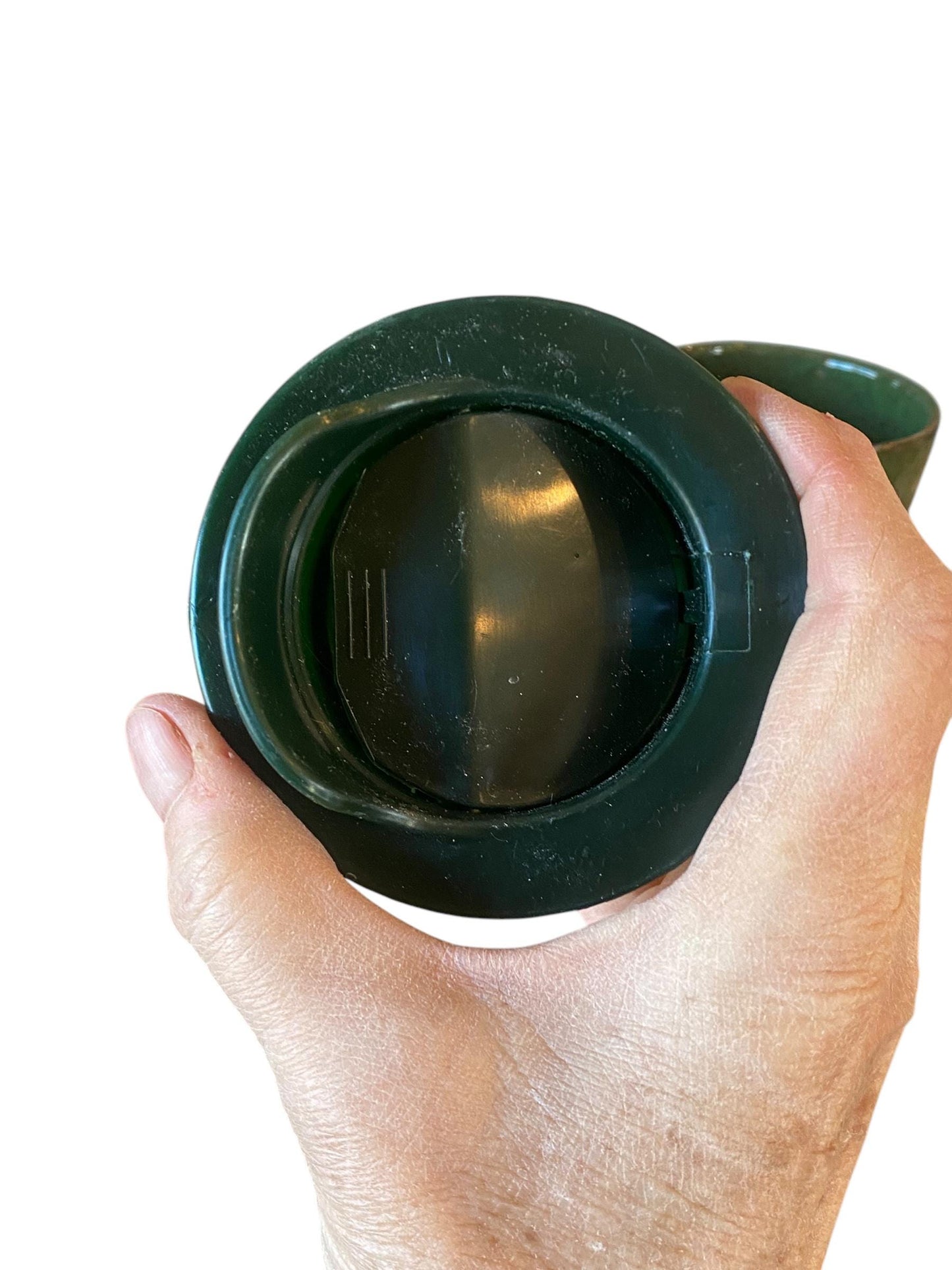 Handcrafted 16oz Agateware Stoneware Travel Mug: Chrome Glaze Pottery for Coffee & Tea Enthusiasts