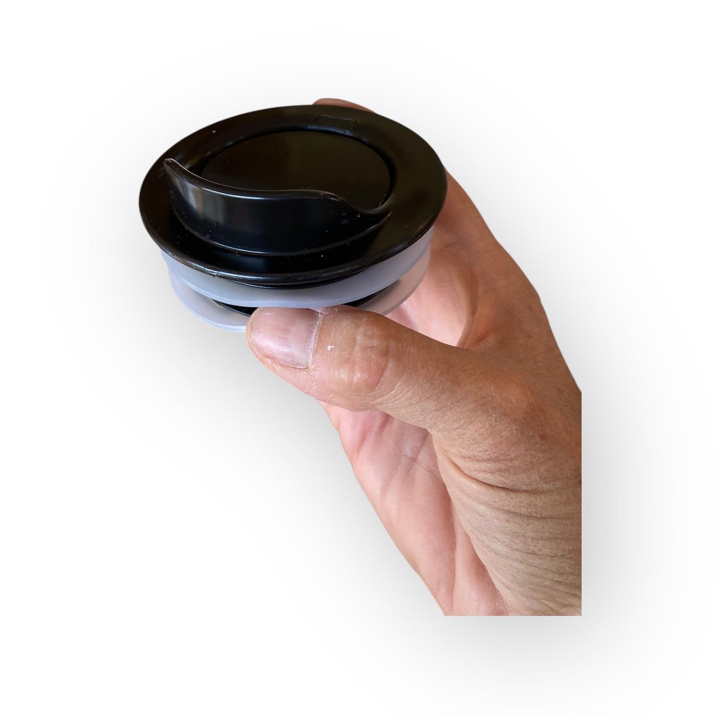 Handmade Agateware Ceramic Travel Mug 16oz Stoneware Locking Lid Coffee Cup Pottery Commuter Drinkware