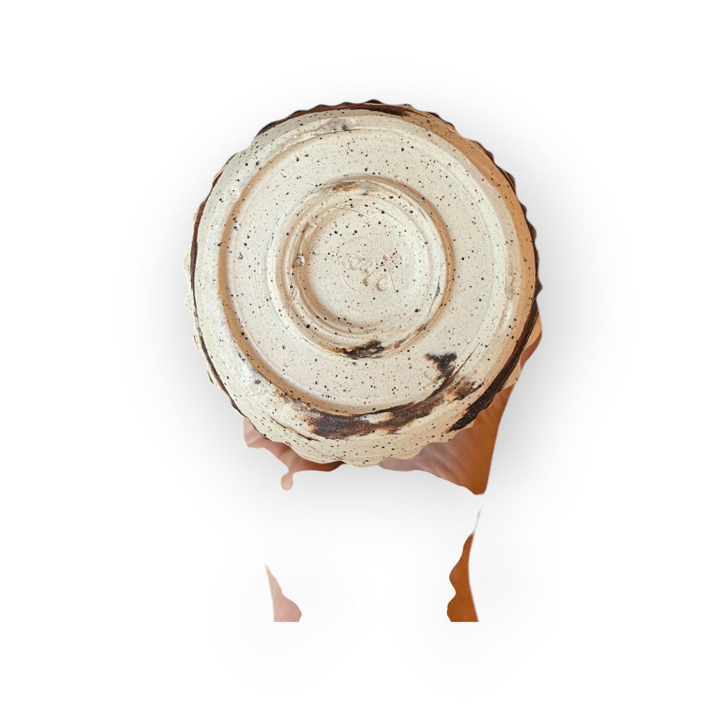 Handmade Marbled Stoneware Travel Mug: Locking Ceramic Lid, 16 oz (B-4)