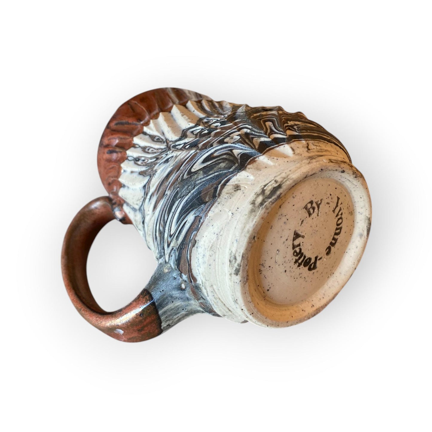 Handmade Agatware 14 Ounce Coffee Mug - Tea Mug (B29)