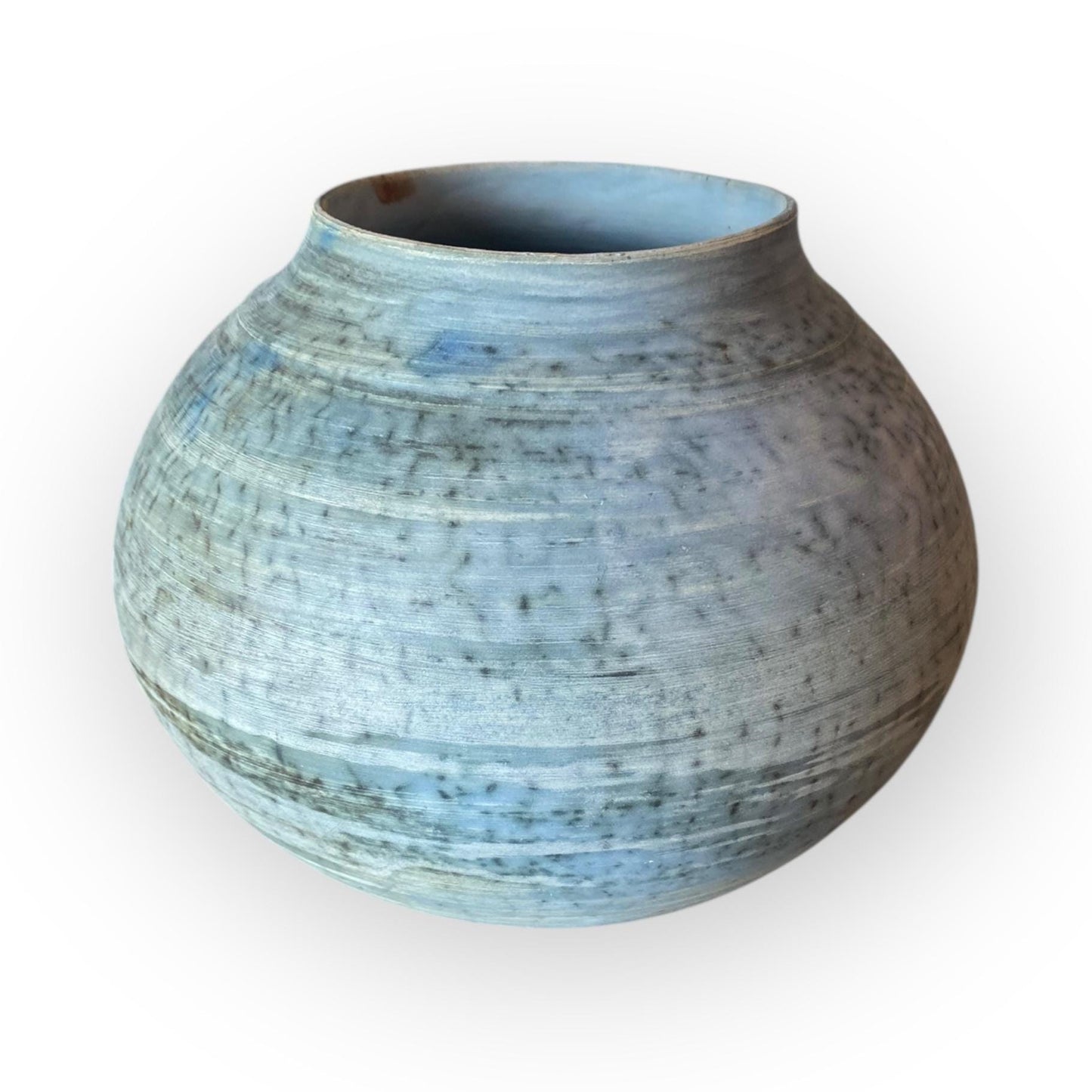 Medium Decorative Pit Fired Flower Vase - Handcrafted Pottery Vas