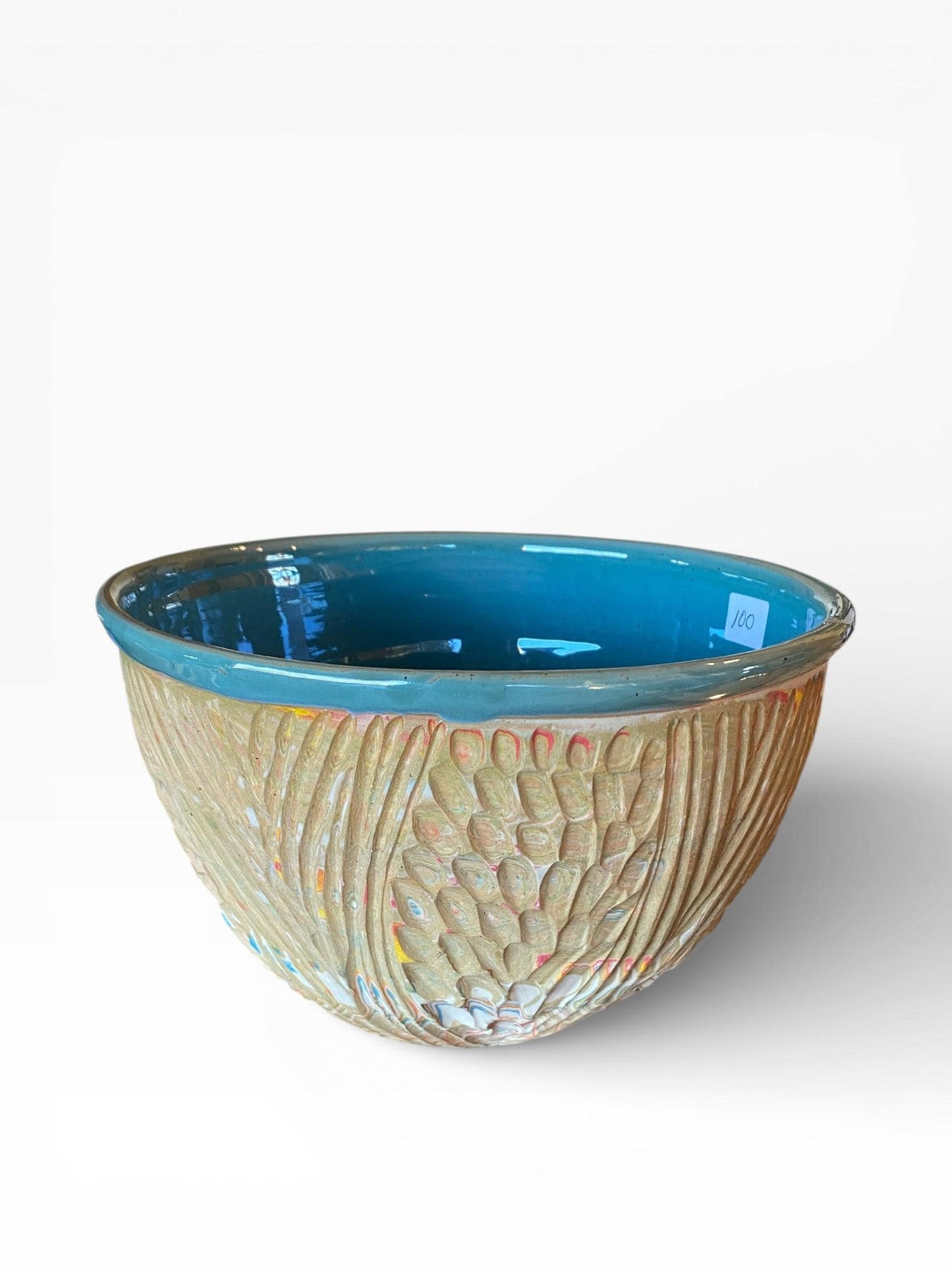 Nerikomi Medium Serving Bowl Artisan Crafted Pottery Stylish Entertaining