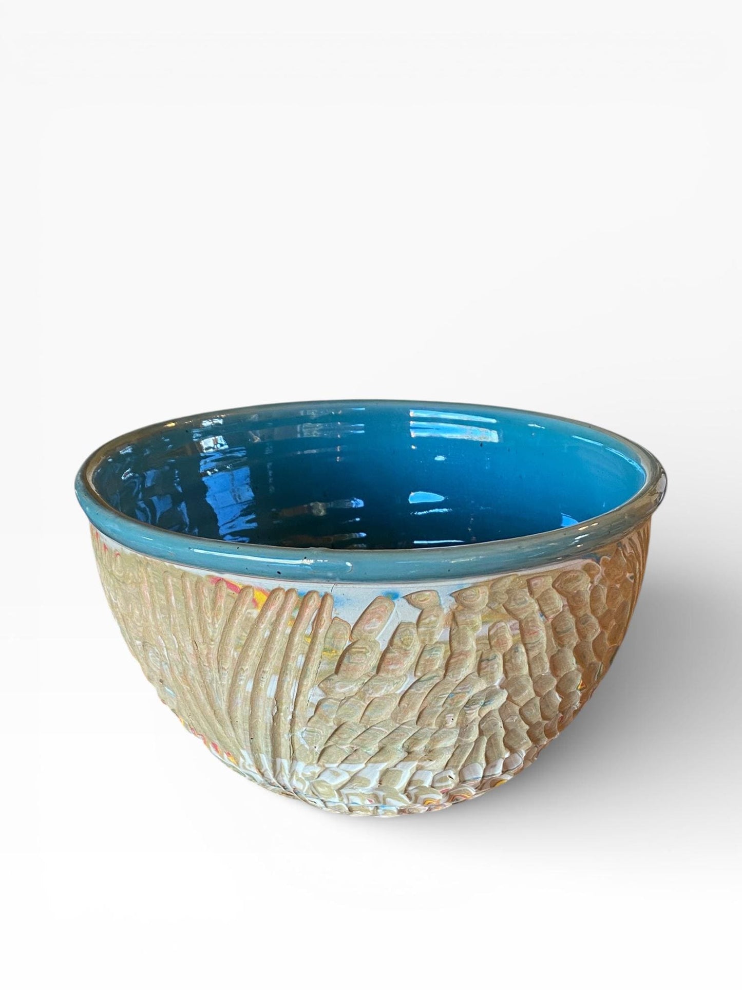 Nerikomi Medium Serving Bowl Artisan Crafted Pottery Stylish Entertaining