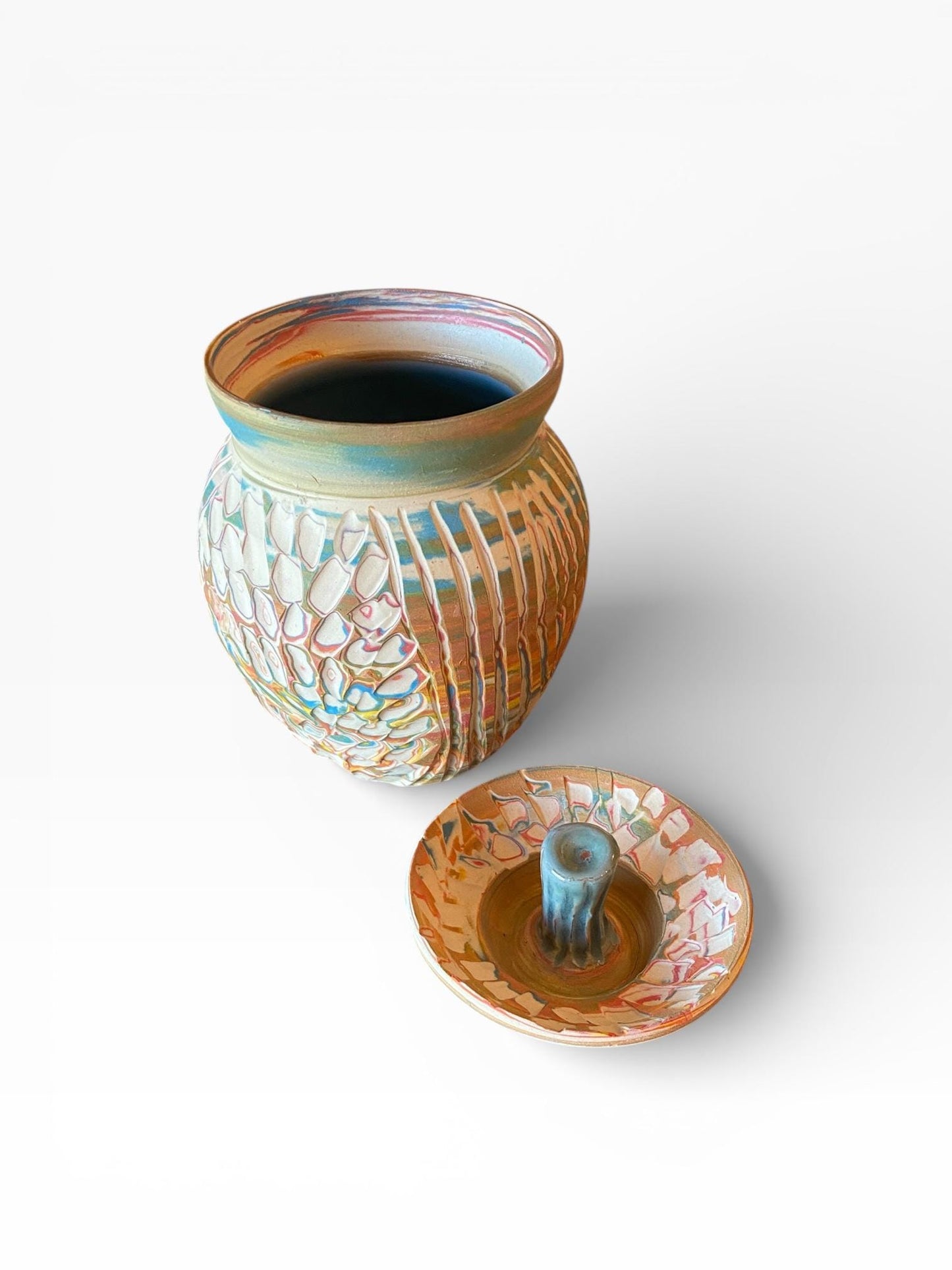 Handmade Garlic Keeper Jar – Speckled Brown Ceramic Garlic Storage – Wheel Thrown Stoneware – Ventilated Pottery Kitchen Crock