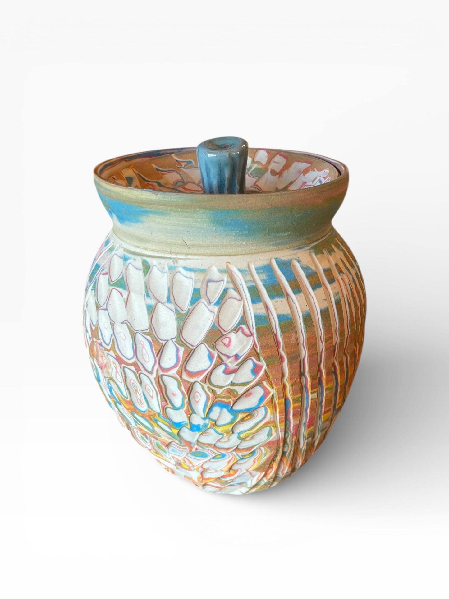 Handmade Garlic Keeper Jar – Speckled Brown Ceramic Garlic Storage – Wheel Thrown Stoneware – Ventilated Pottery Kitchen Crock