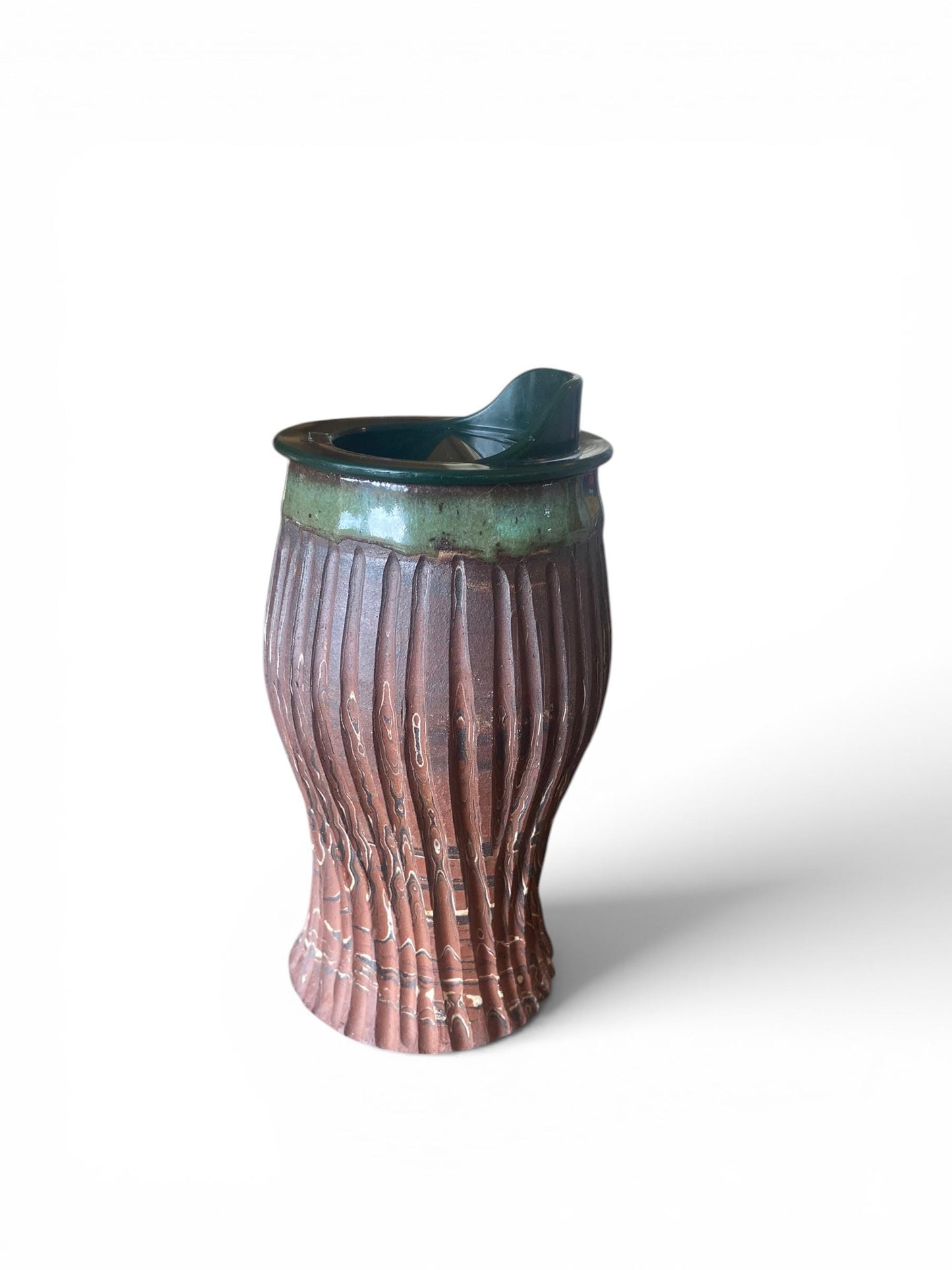 Artisanal Neriage 18 Ounce Porcelain Mug: Hand-Carved Clay Pottery for Tea and Coffee (AG-5)