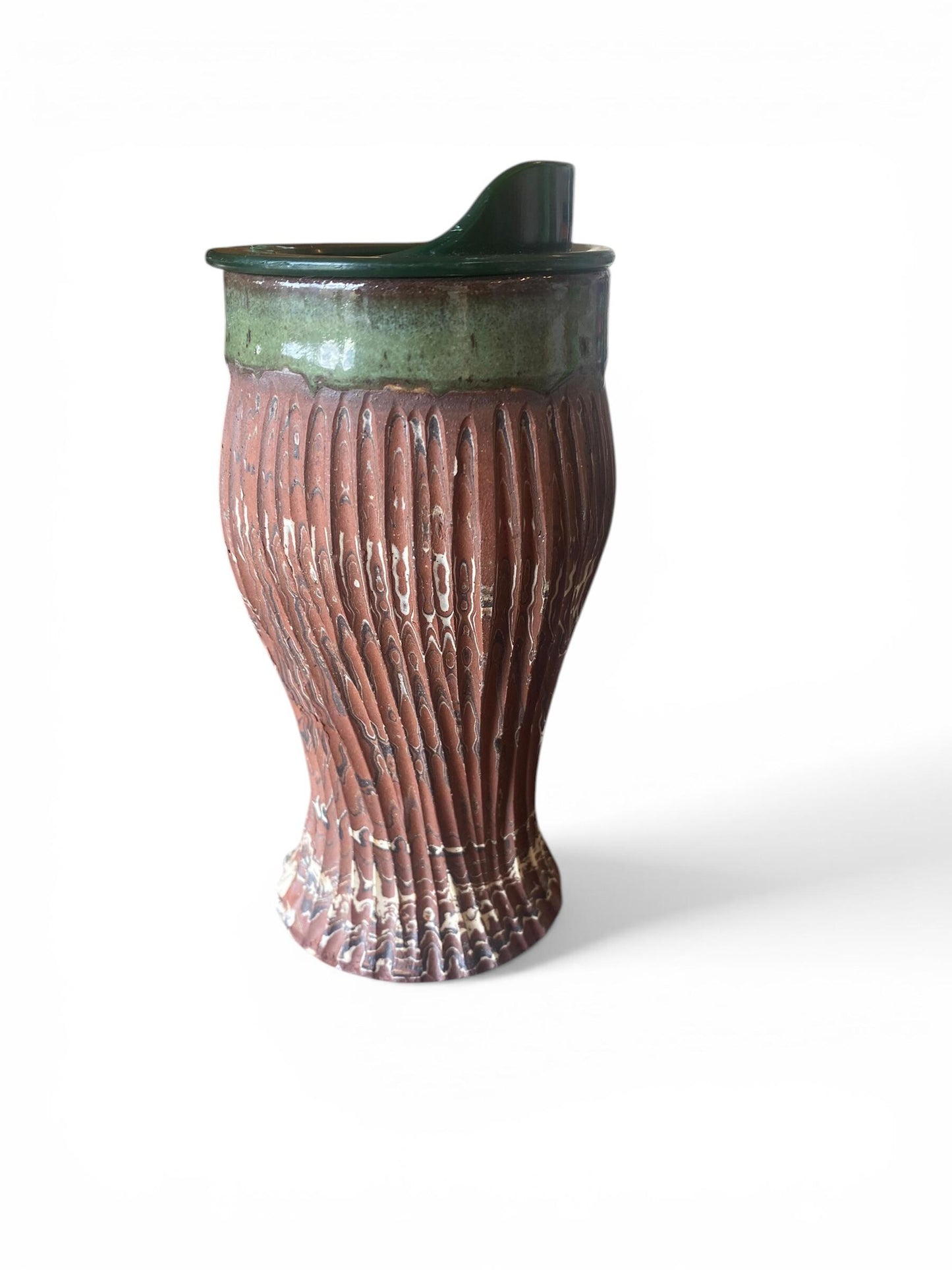Artisanal Neriage 18 Ounce Porcelain Mug: Hand-Carved Clay Pottery for Tea and Coffee (AG-9)